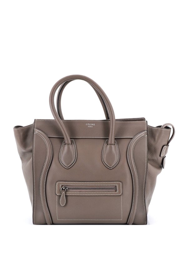 Pre-Owned Luggage Bag Grainy Leather Mini By Rebag