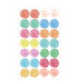 thumbnail image 1 of kurtrusly 4 Pieces Reinforcement Labels Strong Viscosity Doughnut Shape Small Removable Hole Stickers Set Geometry Pattern for Binders Halo Dyeing, 1 of 9