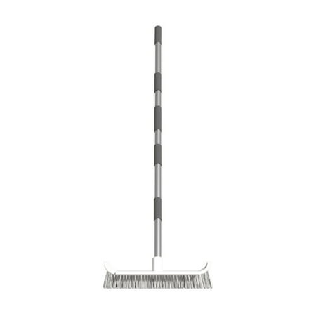 

Ozmmyan Floor Scrub Brush With Long Handle 2 In 1 Scrape And Brush Tub And Tile Brush For Cleaning Bathroom Patio Kitchen Wall