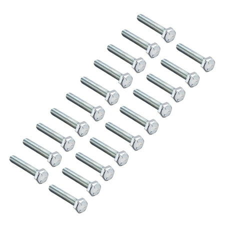 

1/4 -20x1-1/2 Hex Bolts Grade 5 UNC Carbon Steel Silver 20 Pack