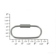 thumbnail image 4 of C5206 2-1/4" Nickel Matte, Oval Key Ring w/ Spring, Solid Brass-LL, 4 of 4