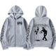 thumbnail image 3 of Sudadera con capucha con cremallera Ghostemane limitada, sudaderas con capucha con estampado gráfico, sudaderas con cremallera gótica de Metal Rock, ropa de calle Harajuku, abrigos, 3 of 5