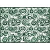 Camco 42840 Reversible Outdoor Mat, 8' x 16', Green Swirl for RV, Campsite, Patio