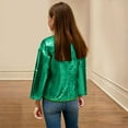 thumbnail image 7 of VKOYWKM Girls Sequin Cardigan Kid's Glitter Long Sleeve Jakcets Trendy Birthday Party Outerwear Dressy Casual Sparkly Tops, 7 of 7
