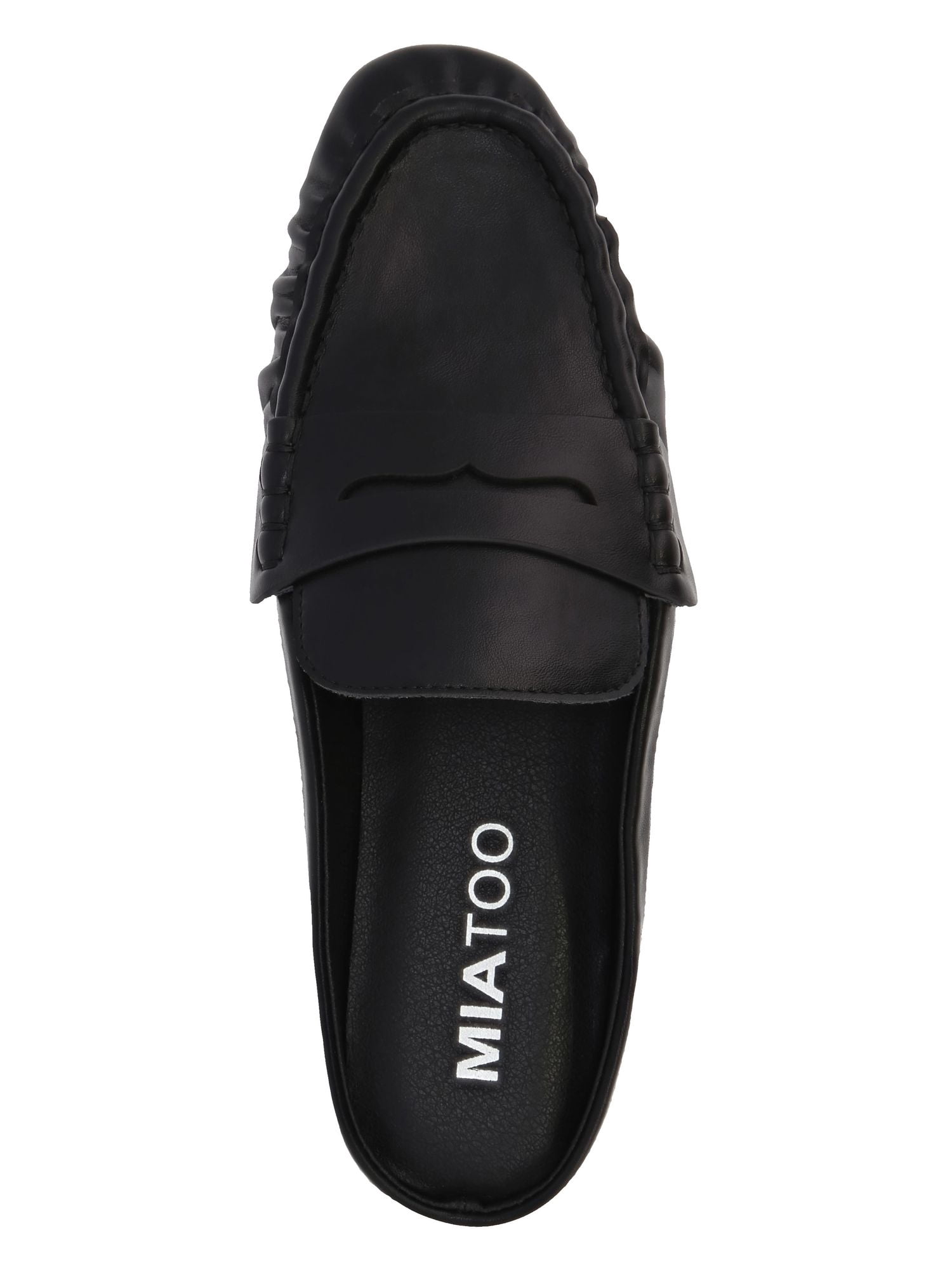 MIA Too Women's Nancyy Slip On Pleated Loafer Mule