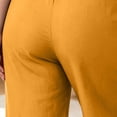 thumbnail image 3 of Ozmmyan Womens Plus Size Wide Leg Sweatpants Solid Color Ultra-Thin Sweat Pants High Elastic Waist Cotton Lounge Pants Yoga Sleepwear Casual Home Trousers for Spring Summer, 3 of 4
