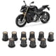 thumbnail image 4 of Tuercas de pozo de goma M5, 10 Uds., 5mm/0,2 pulgadas, pernos métricos para parabrisas de motocicletas, 4 of 11