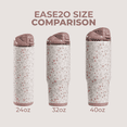 thumbnail image 5 of HydroJug Ease2o Insulated Stainless Steel Water Bottle with Straw & Chug Lid, Leak-Resistant, Cup Holder Friendly – 40oz, Magnolia, 5 of 7
