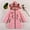 Pink, variant on Winter Coat for Girls with Hooded Puffer Jacket Kids Letter Print Puffer Jacket Full-Zip Long Sleeve Waterproof Kids Thicken Jacket Girls' Outerwear Jackets 6-7 Years
