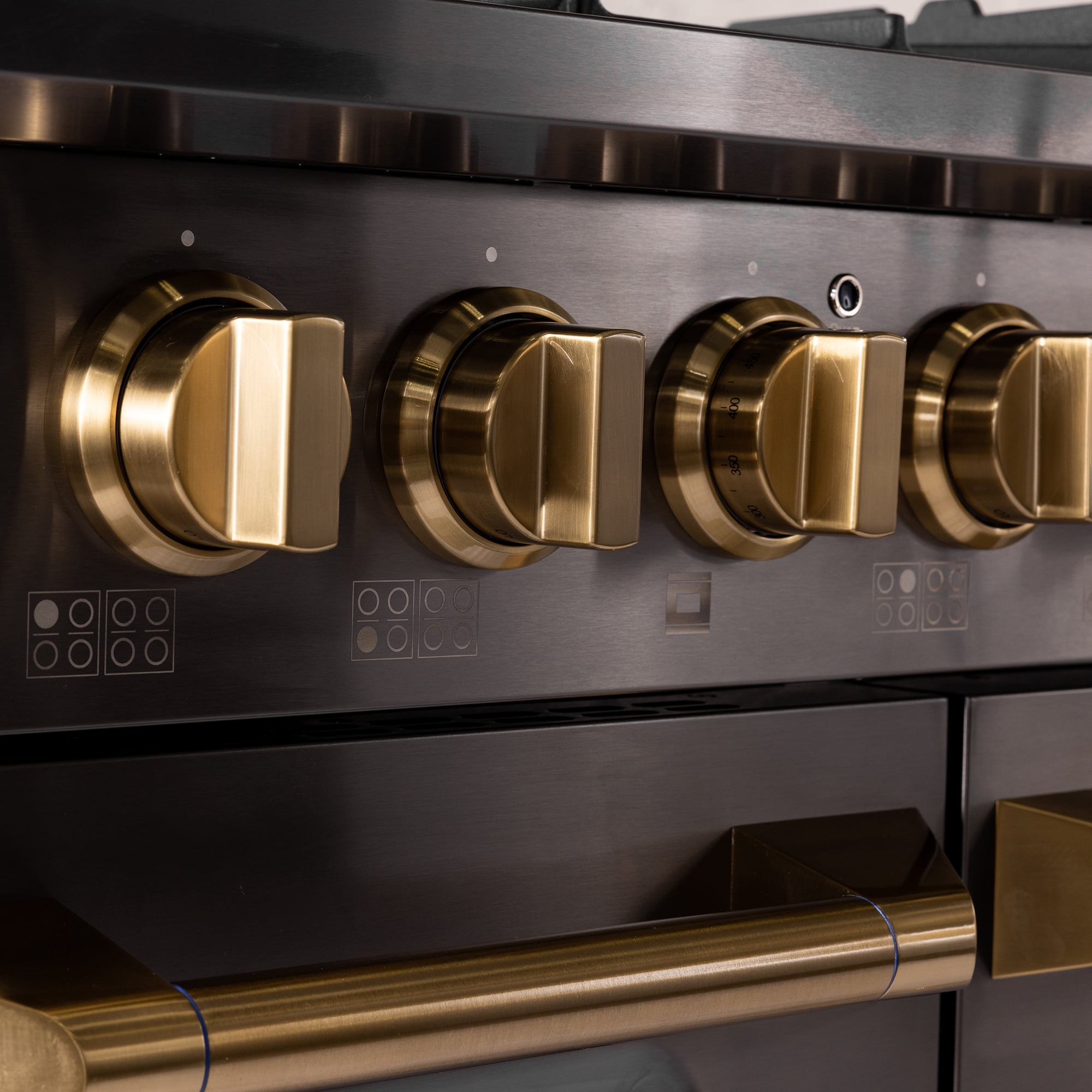 Gemstone Professional 48-in Propane Gas Range in Titanium Stainless Steel