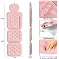thumbnail image 3 of Full Body Bath Pillow for Bathtub, Thick Bathtub Cushion with Laundry Bag, Luxury Tub Pillow for Bath for Headrest Neck and Back Support Pink 51" x 16", 3 of 6
