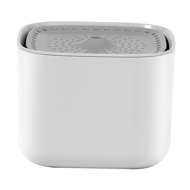 Fuente de agua automática para gatos, silenciosa, portátil, con tanque de alimentación eléctrico desmontable. Blanco