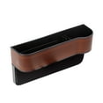 thumbnail image 2 of Car Seat Gap Filler Organizer Multifunctional Leather Car Seat Storage Box with Cup Holder, Auto Console Side Pocket for Phone, Sunglasses,Keys, Wallets Drinks Front Seat Organizer（Co-driver's seat）, 2 of 4