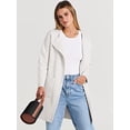 thumbnail image 3 of ANRABESS Cardigan en Tricot à devant Ouvert pour Femmes, Manches Longues, Col à Revers, Décontracté, Uni, Élégant, Veste Chandail, 3 of 9