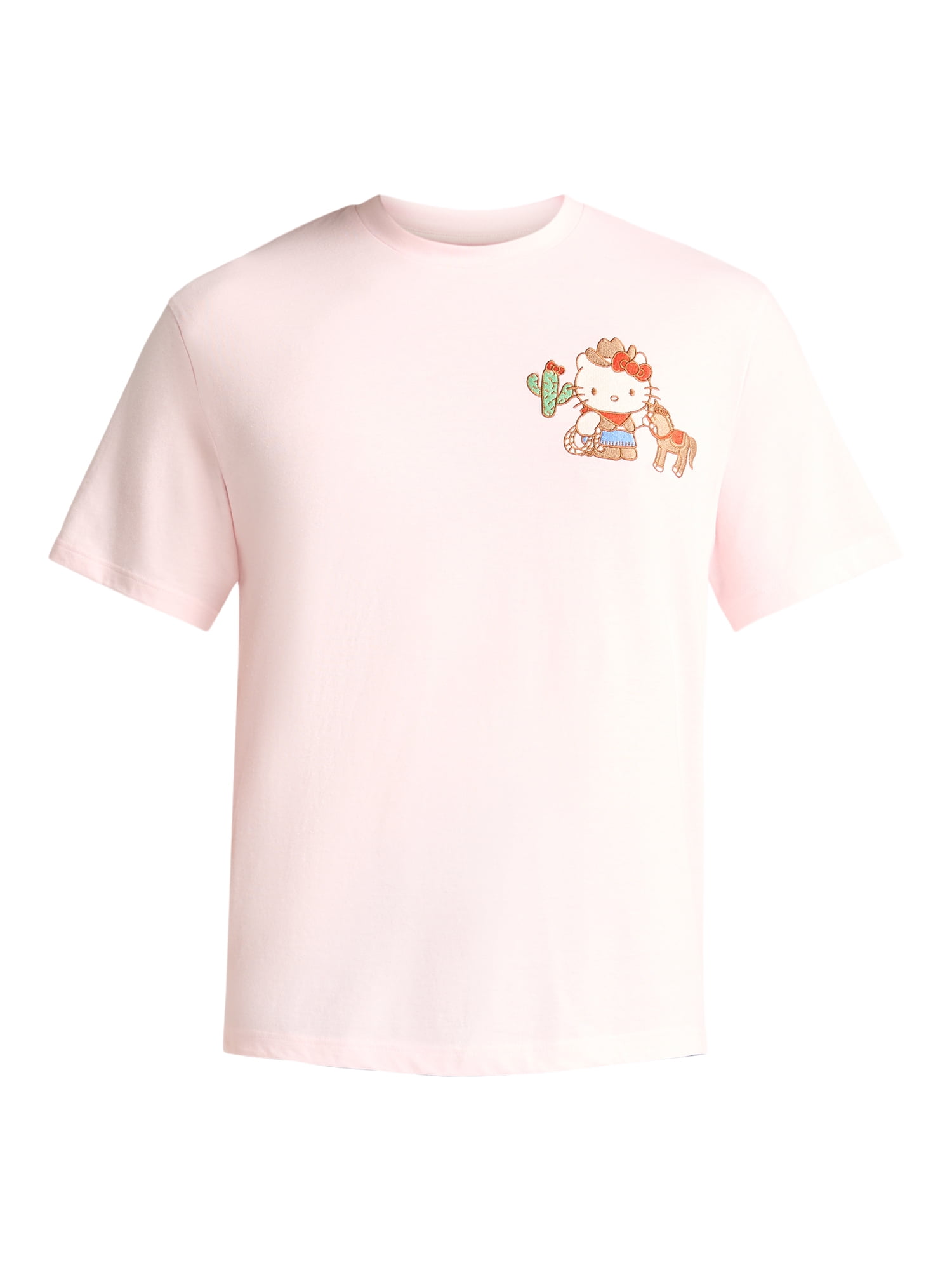 Hello Kitty & Friends Men's and Big Men's Front Back Graphic Tee with Short Sleeves, Sizes S-3XL