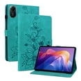 thumbnail image 2 of FJLBDE Case for Xiaomi Redmi Pad 2 11 Inch 2025, Embossed Flower PU Leather Flip Wallet Folio Stand Cover, Green, 2 of 7