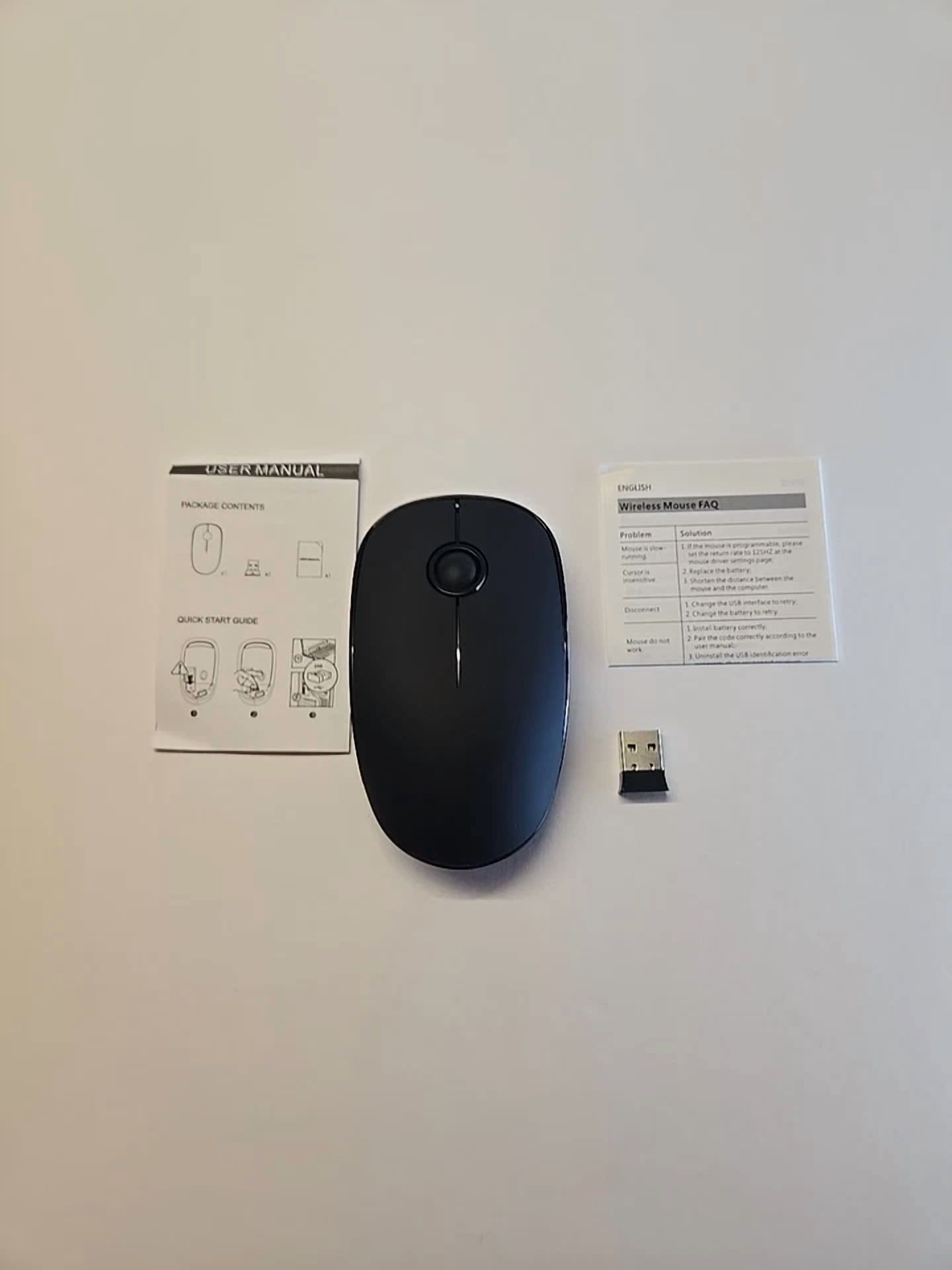 BUTTERFLY- Wireless Mouse 1.5V With Usb, For Gaming And Business Work - Black