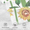 thumbnail image 3 of Hand Towels Beautiful Watercolor Sunflower Patterned 2 PCS, Cotton Bath Towel for Drying Face Hands Body Decorative Water Absorbent Lightweight Towels for Bathroom Ktichen Travel Gym, 16"x28", 3 of 6