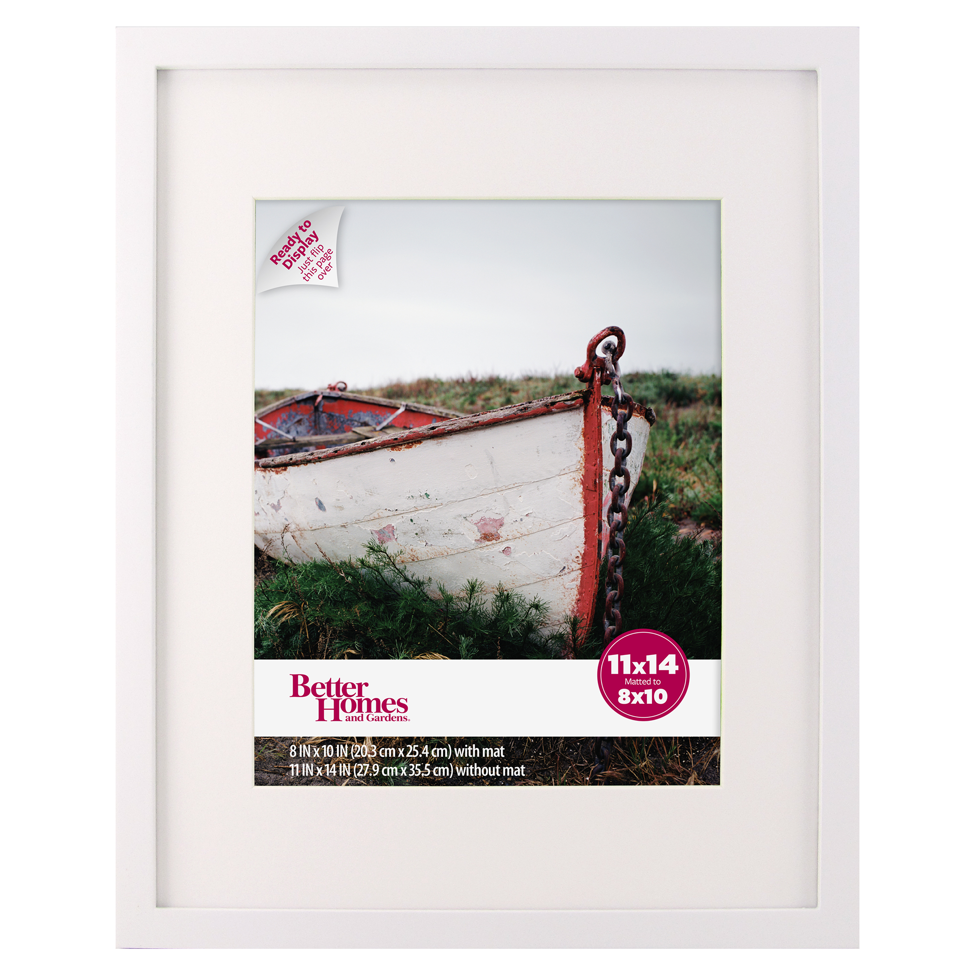 Better Homes & Gardens Gallery 11" x 14" Without Mat for 8" x 10", Wall Picture Frame, White - image 4 of 5