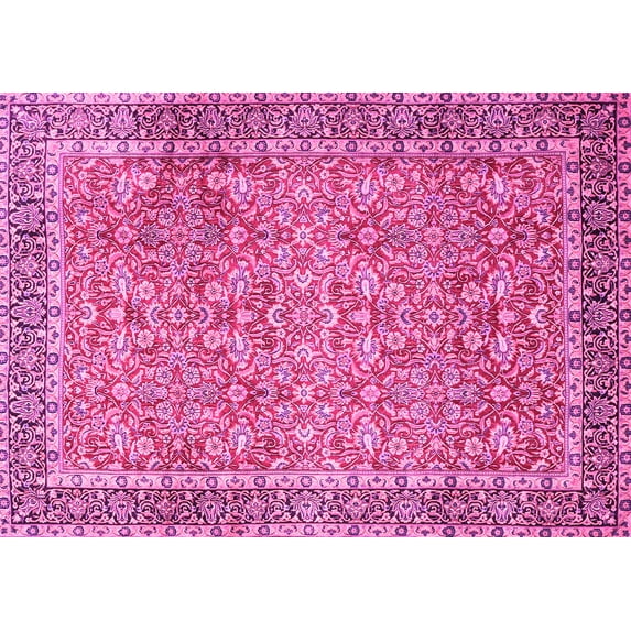 Ahgly Company Indoor Rectangle Persian Pink Traditional Area Rugs, 2' x 4'