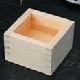 thumbnail image 2 of Toystoory Caja de taza de Sake japonesa práctica de 4 piezas para fácil almacenamiento y servicio caja cuadrada de madera japonesa Barra de herramientas, 2 of 6