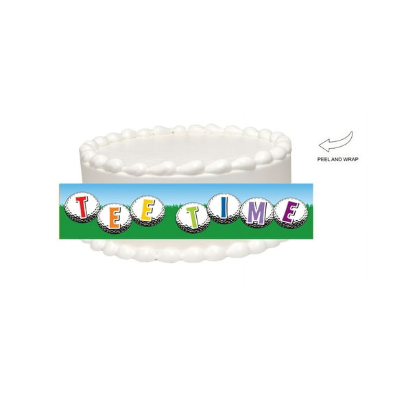 Golf / Retirement Edible Cake Side Photo Image Decoration