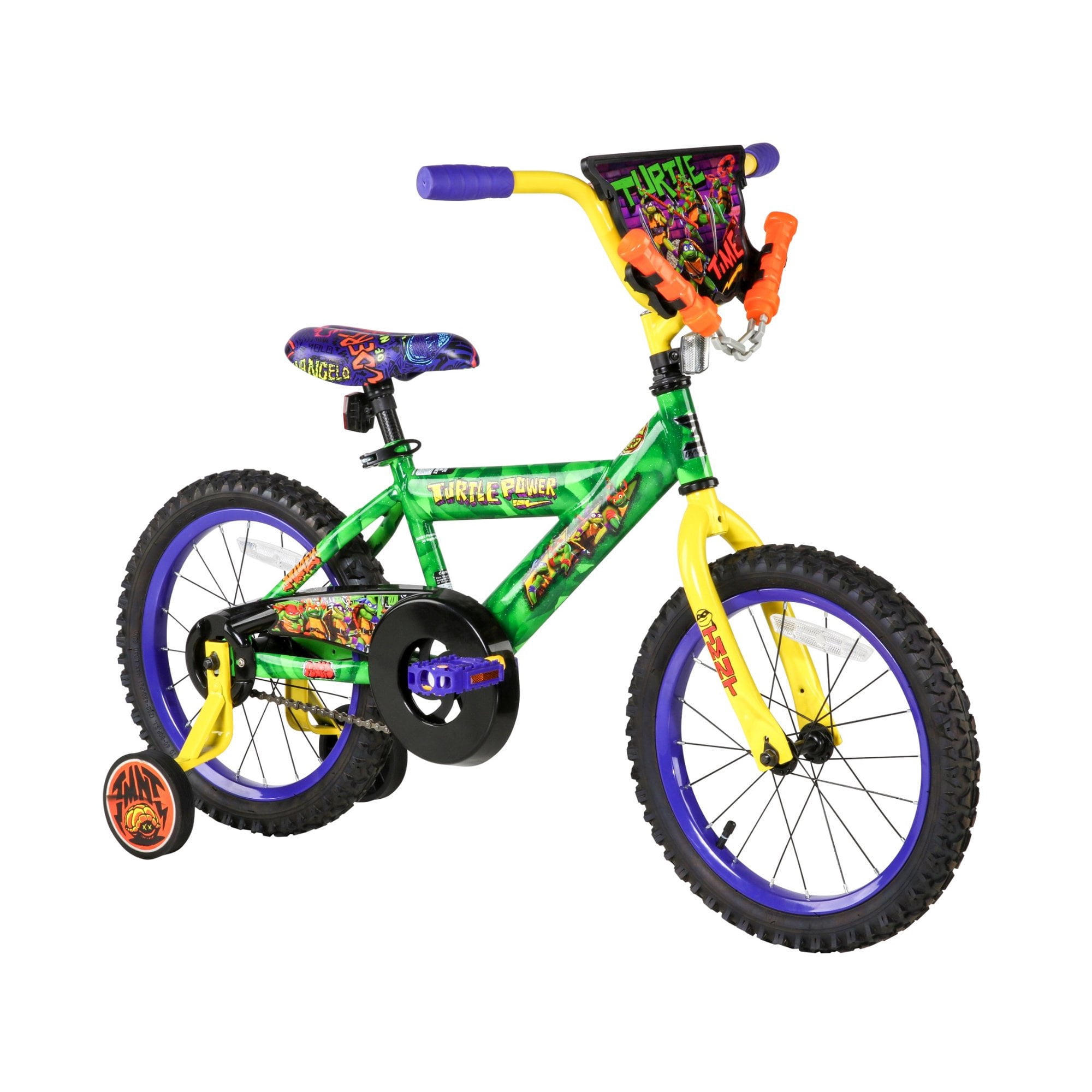 Dynacraft Teenage Mutant Ninja Turtles Boys 16" BMX Bike, For Kids Ages 5-7 Years