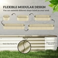 thumbnail image 4 of Outsunny Galvanized Raised Garden Bed Kit, Metal Planter Box with Safety Edging, 94.5" x 24.5" x 11.75", Cream, 4 of 10