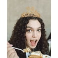 thumbnail image 6 of 26th Birthday Sash and Tiara for Women - Fabulous Set: Glitter Sash + Fabulous Rhinestone Gold Premium Metal Tiara for Women, 26th Birthday Gifts for 26th Birthday Party, 6 of 7