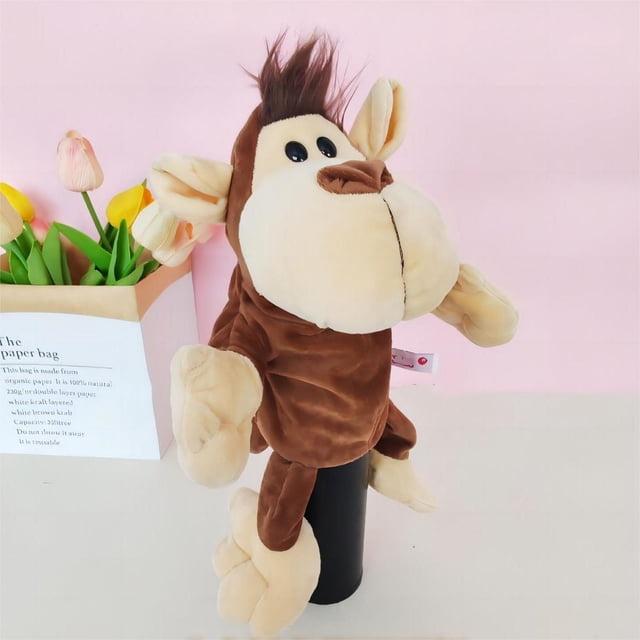 Hippo Puppet Toy For Kids Interactive Storytelling Hand Puppet For Preschool Performance Mouth Movable For Parent Child Games For Nursery And
