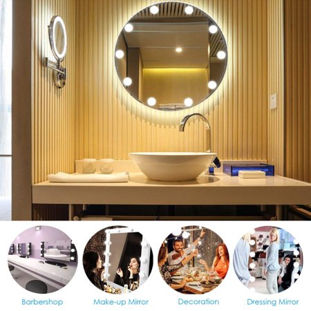 Vanity Mirror Lights Kit DIY LED 10 Dimmable Light Bulbs ...