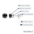 thumbnail image 3 of Vir Jewels 7.50 CTTW Black Diamond in .925 Sterling Silver Round with for Female Adult, 3 of 6