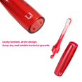 thumbnail image 4 of Travel Toothbrush, 2 Pack Travel Size Toiletries, Portable Toothbrush with Folding Case Design and Soft Bristles, no need for an additional Holder or Cover(Blue & Red)-Red, 4 of 6