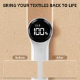 thumbnail image 2 of Fabric Shaver, Electric Lint Remover, Rechargeable Lint Shaver, Sweater Defuzzer to Remove Pilling, Battery Operated, 6-blade, 3-speed with LED Display for Clothes, Upholstery, Furniture, White, 2 of 14