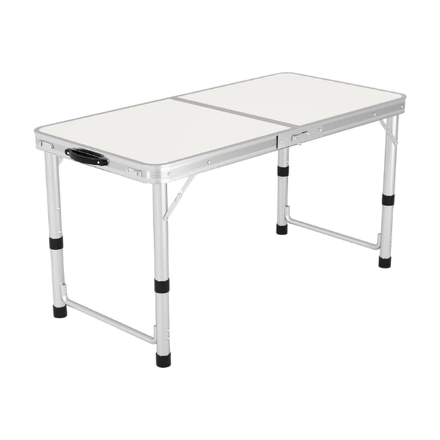Mesa plegable mesa de comedor portátil ligera para senderismo de patio mochilado Tubo redondo