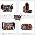 thumbnail image 2 of Latrodar Women Printed Ethnic Nylon Eco-Friendly Material lders Messenger Bags Multicolor 8x7.6 Inch Home Essentials, 2 of 4