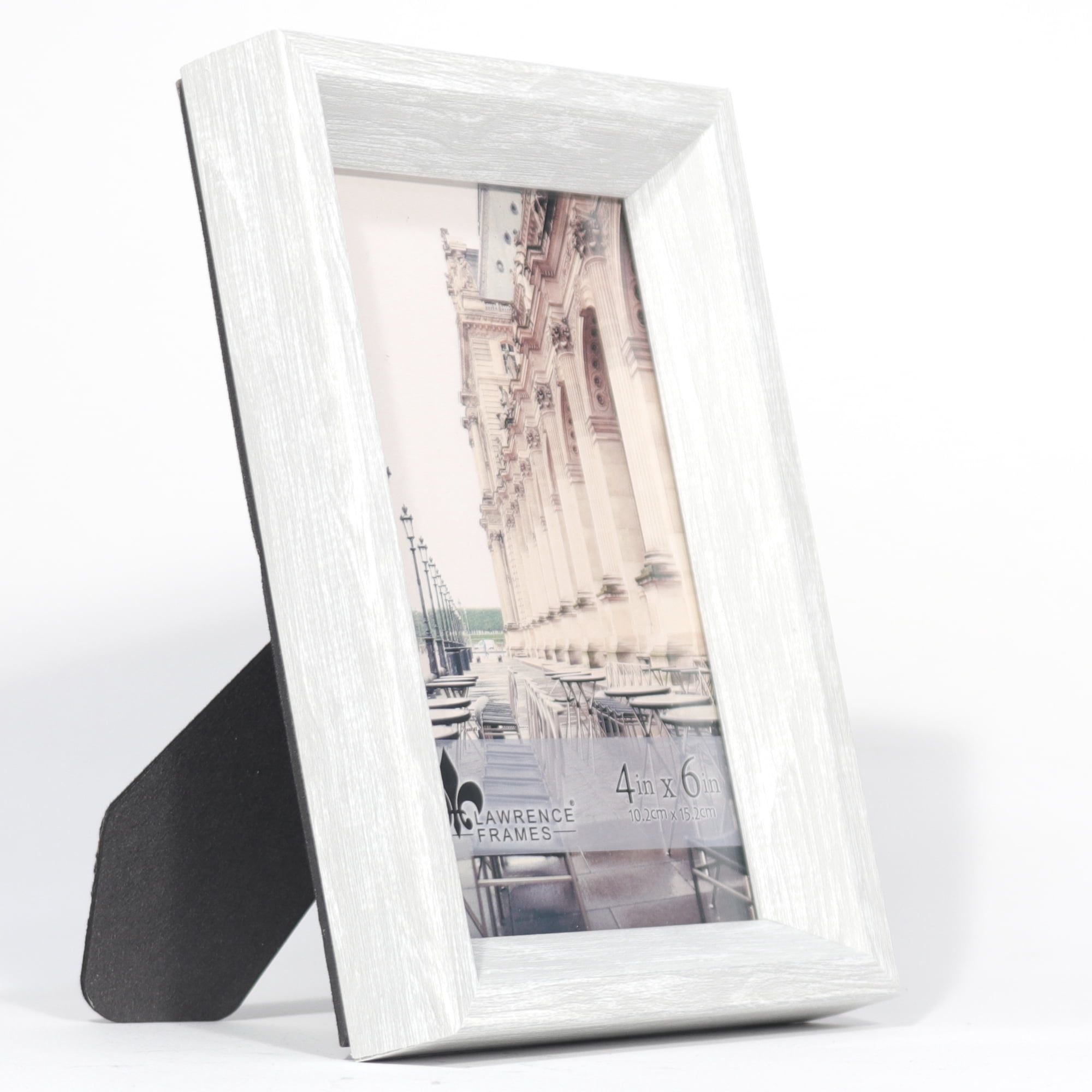 Lawrence Frames 4x6 Bradley Whitewashed Gray Picture Frame