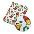 thumbnail image 1 of Tela de sarga estampada con patrón de Pokemon de dibujos animados de Pikachu japonés navideño para telas acolchadas de retazos, 1 of 4