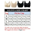 thumbnail image 2 of LELINTA Sports Bra for Women 2 Pack No Padded Compression Bra Support Bra Fitness Yoga Breathable Mesh Front Hook Sports Bras, 2 of 7