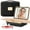 Black, variant on Easyinbeauty Travel Makeup Case with Lighted Mirror - Black