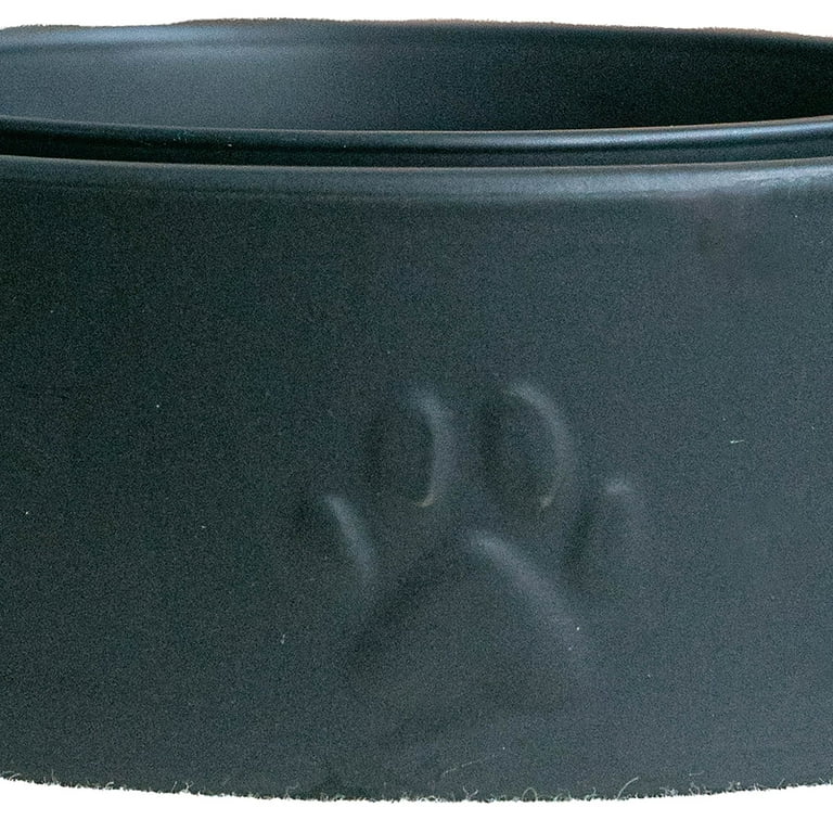 Dexypaws: Ceramic Dog Bowl: Black - 50oz - Stylish & Functional