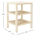 thumbnail image 3 of SAFAVIEH Apis Amish Style Beige Rectangle Wood End Table (17.2 in. W x 15.1 in. D x 23.5 in. H), 3 of 9