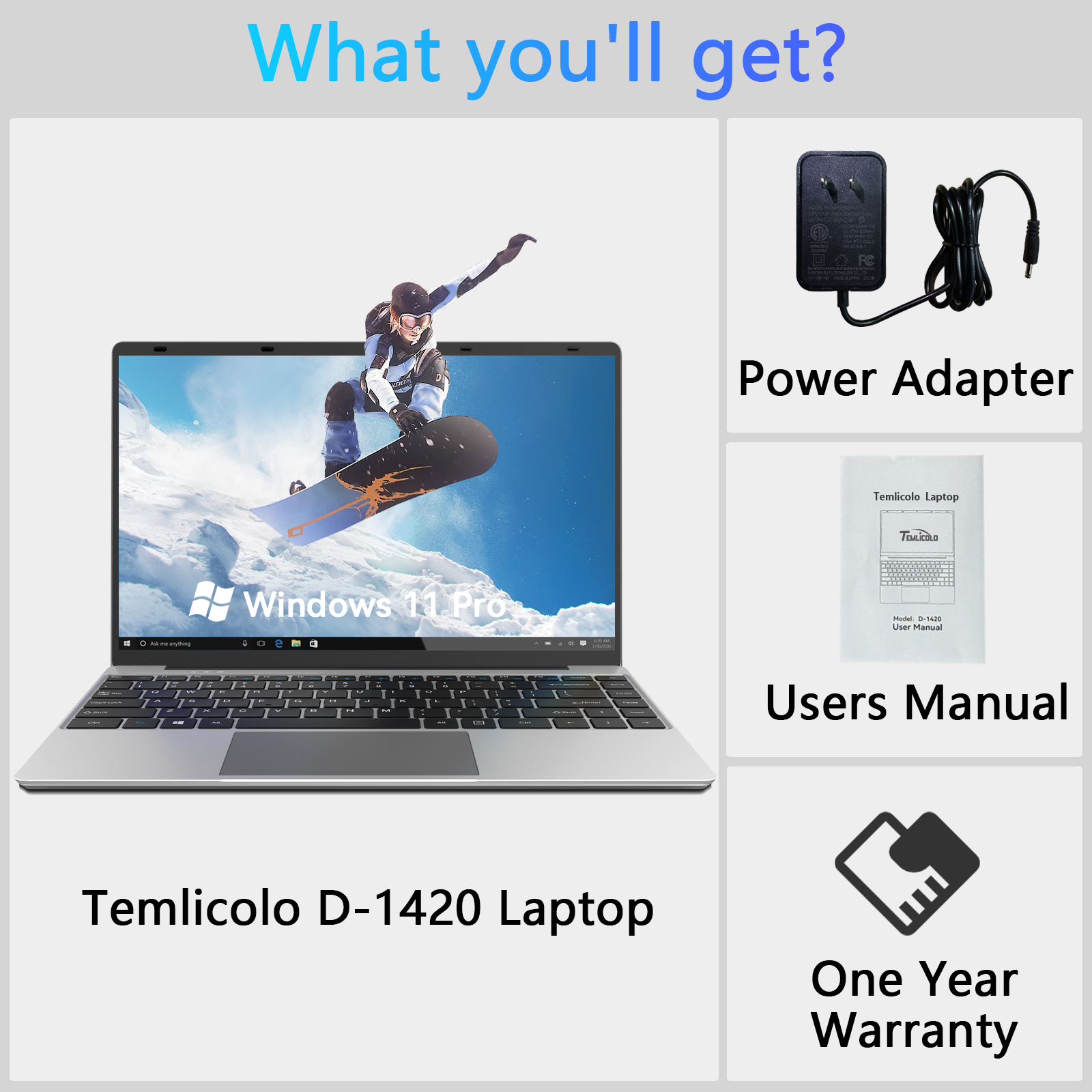 1TB 2.5" SATA Hard Drive For Laptop – With Windows 11 Pro Installed 64-bit – Refurbished