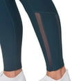 thumbnail image 3 of Mondetta Women's High Rise Side Pockets Mesh Cut Out Active Tight Moisture Wicking Leggings-Blue / XL, 3 of 4
