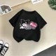 thumbnail image 3 of Marca Kulomi, camiseta de algodón de verano para niños, linda camiseta de dibujos animados de Sanrio para niño y niña, ropa informal de moda para niña bebé, 3 of 5