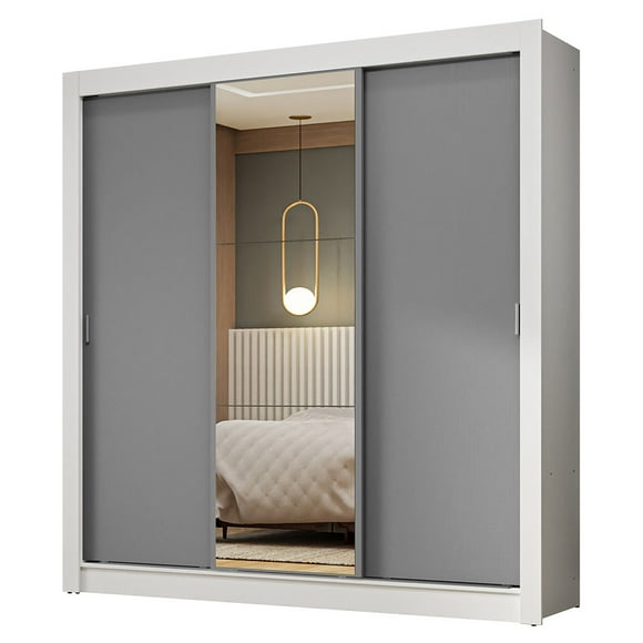 Ropero Closet Madesa 3 Puertas 1 Espejo BG