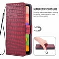 thumbnail image 4 of Case for Galaxy A01 Core, Leather Case for Samsung Galaxy A01 Core, Wallet, Scratch-Resistant Magnetic Cell Phone Pocket with Card Slot, Red, 4 of 7
