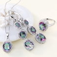 thumbnail image 3 of Xinyolin Elegant Multicolor Faux Topaz Pendant Set, 3Pcs Necklace Fashion Jewelry for Women, 3 of 7