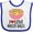 White and Royal, variant on Inktastic I Love Matzo Balls Boys or Girls Baby Bib