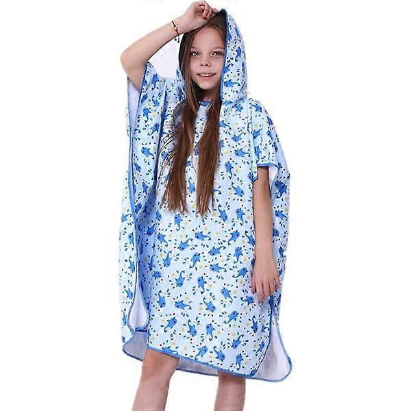 Children's Bath Towel, Beach Towel, Microfiber, Quick-Drying Hooded Bath Towel style 1